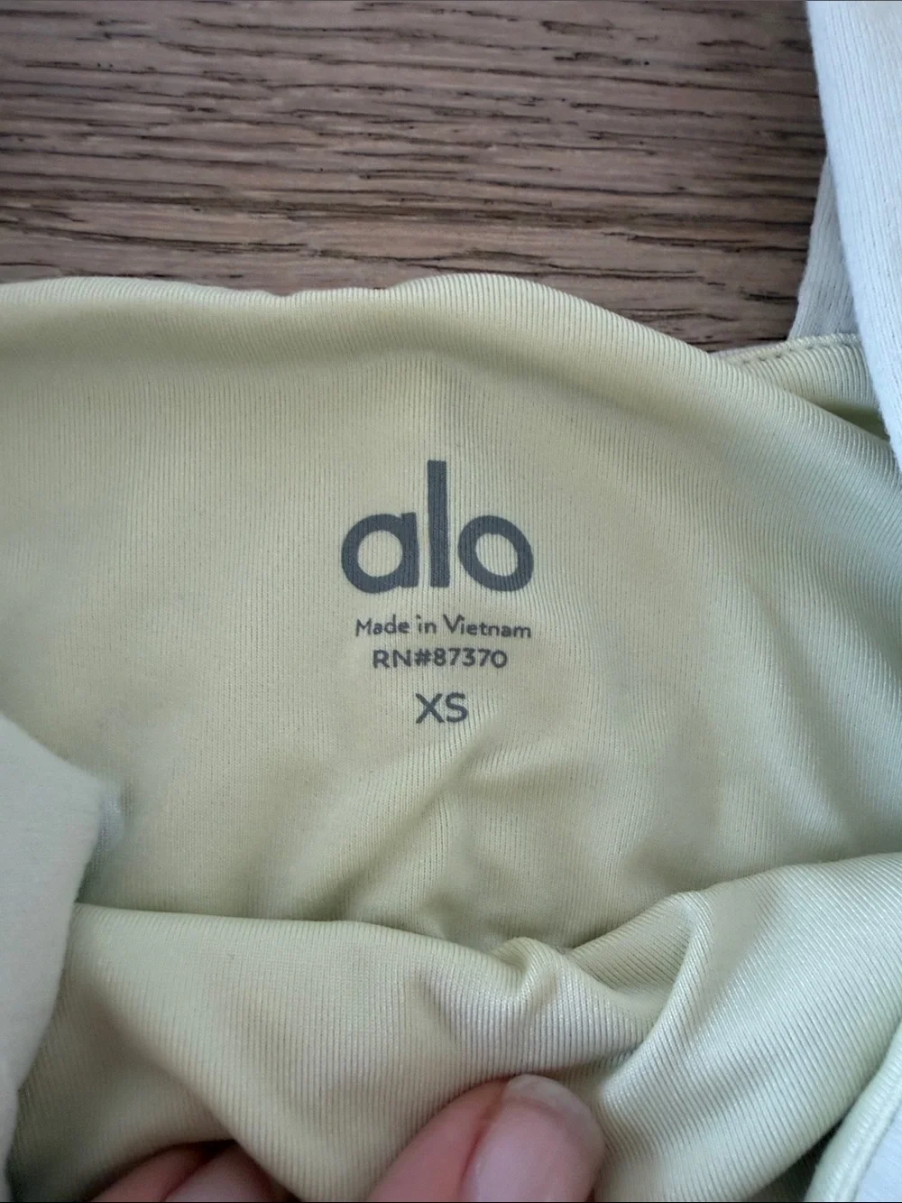ALO Yoga Light Sage Square-Neck Crop Tank